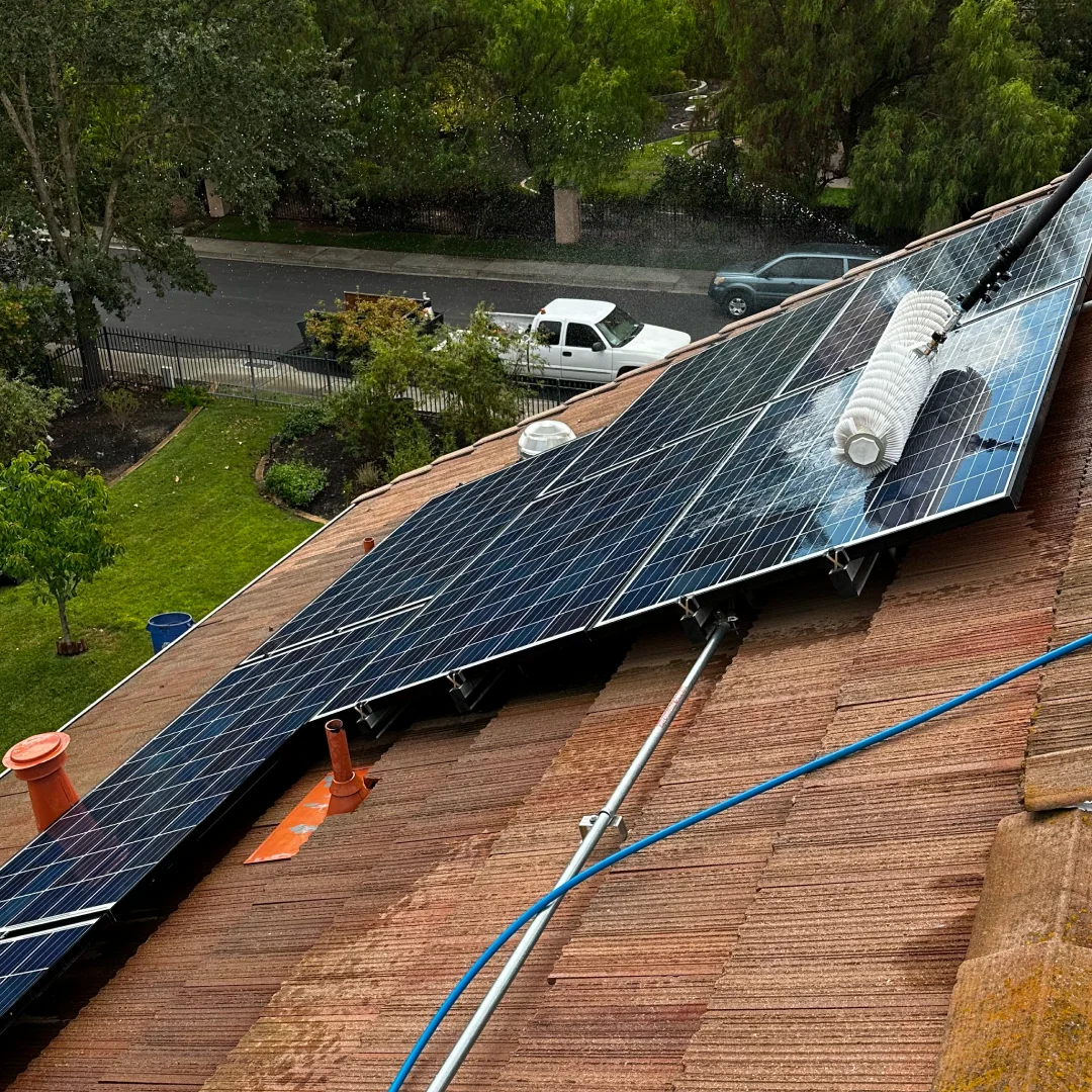 Professional solar panel cleaning in Walnut Creek CA for homeowners seeking energy bill savings