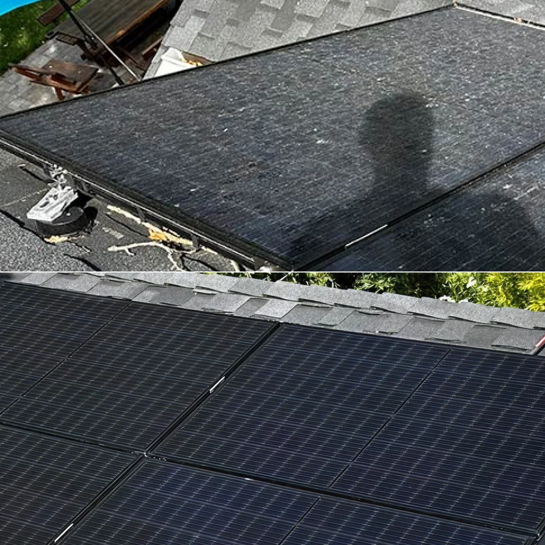 Eco-friendly solar panel wash service for Pleasant Hill home restored to clean output
